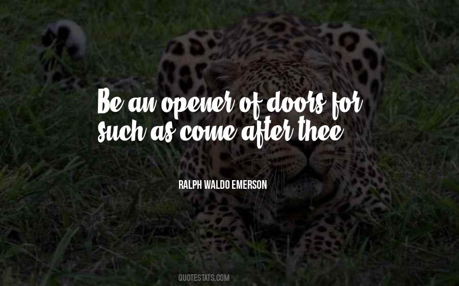 Quotes About Opener #223936