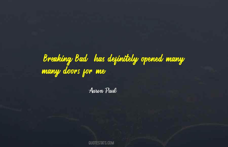 Quotes About Opened Doors #156066