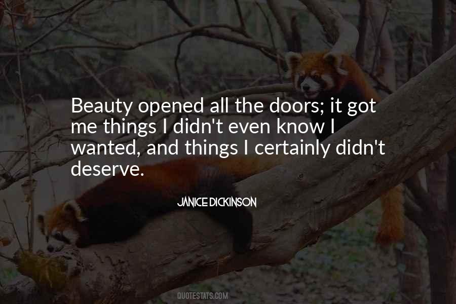 Quotes About Opened Doors #441251