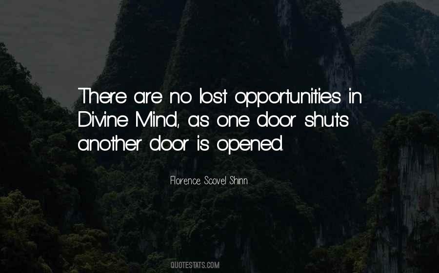 Quotes About Opened Doors #72981