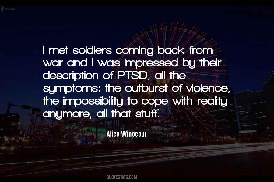 Quotes About Coming Back From War #288260