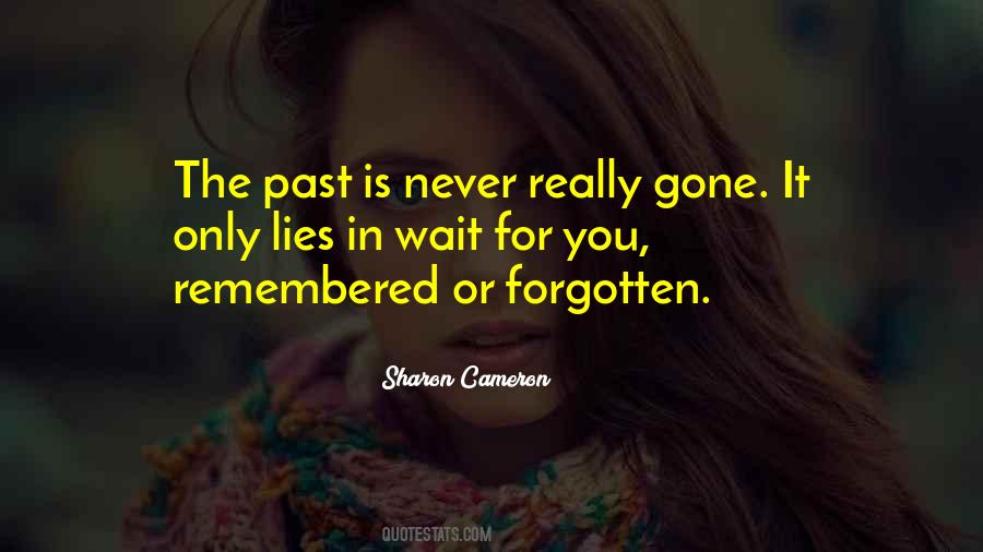 Quotes About Past Is Gone #190944