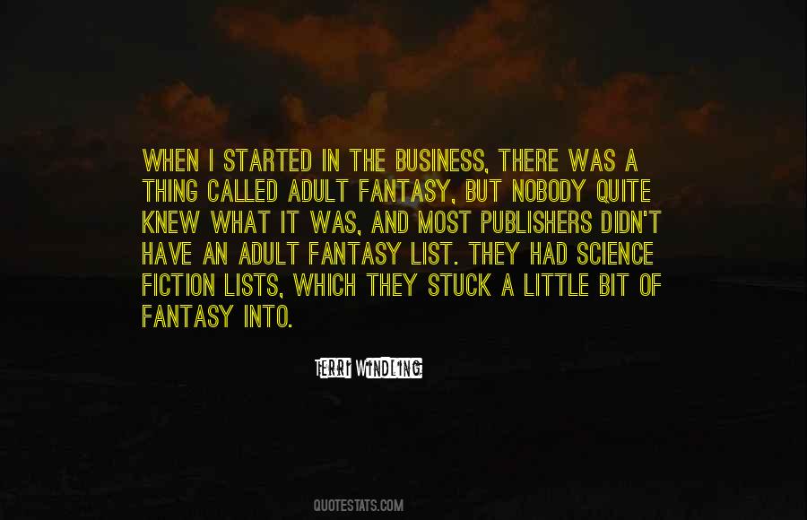 Quotes About Science Fiction And Fantasy #273454