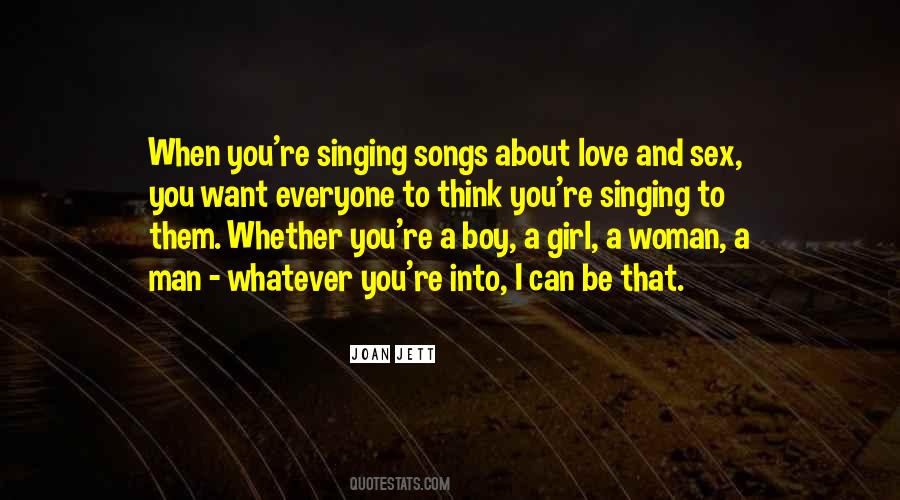 Quotes About Singing Love Songs #1170832