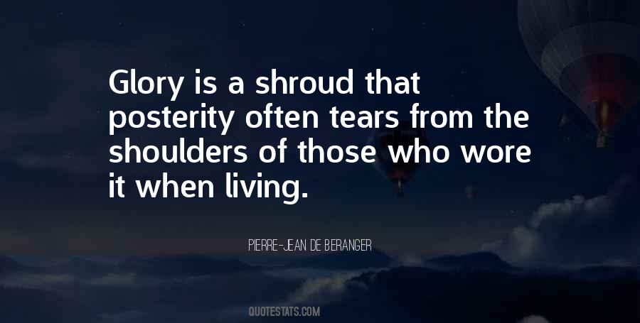 Glory Of Living Quotes #1581113