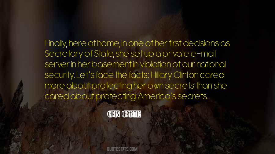 Private And Secret Quotes #1670109