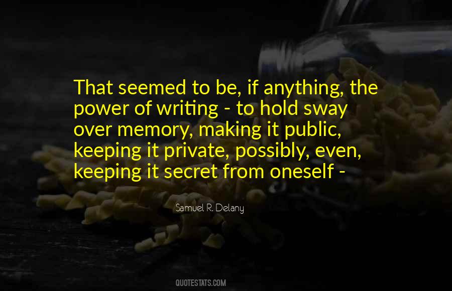 Private And Secret Quotes #1688587