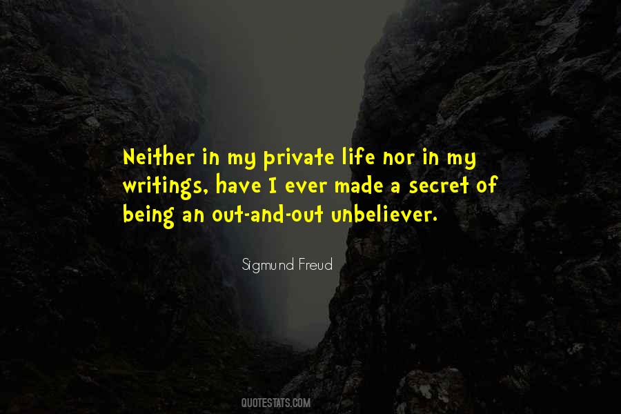 Private And Secret Quotes #941143