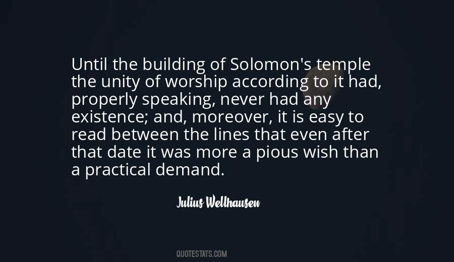 Quotes About Solomon's Temple #1736937
