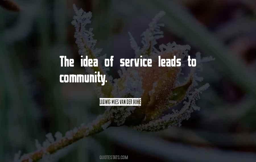 Quotes About Community Service #560671