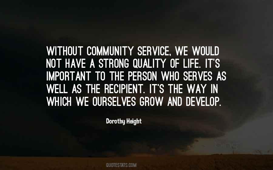 Quotes About Community Service #953333