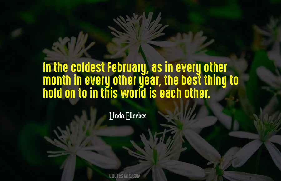 Quotes About February Month #1261921