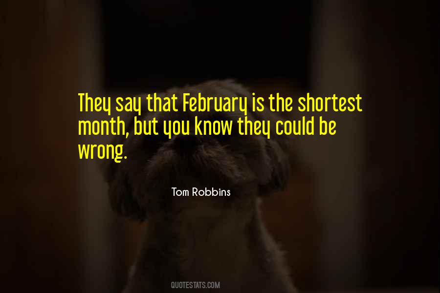 Quotes About February Month #234123