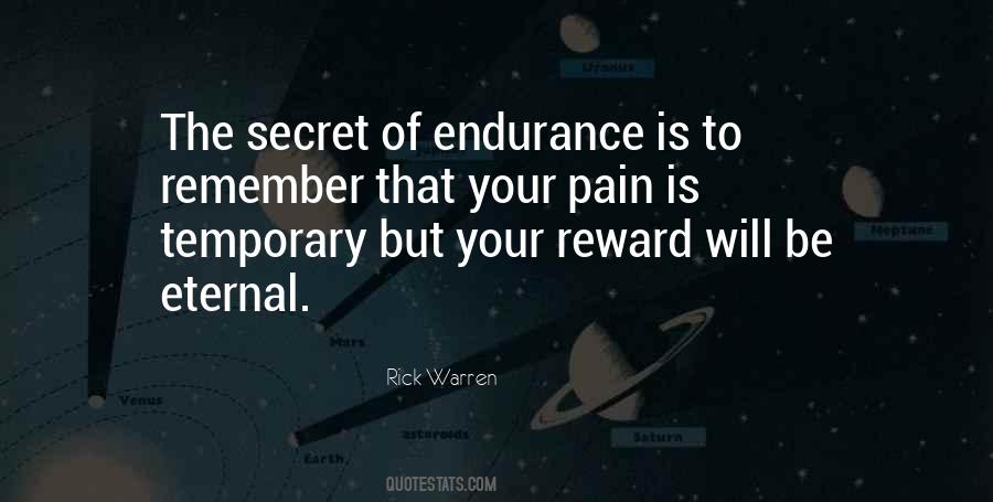Quotes About Endurance Pain #173731