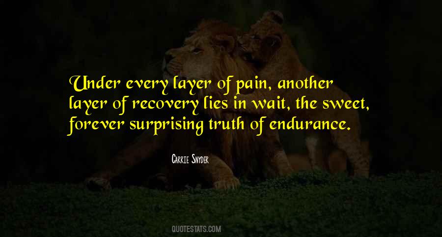Quotes About Endurance Pain #429986