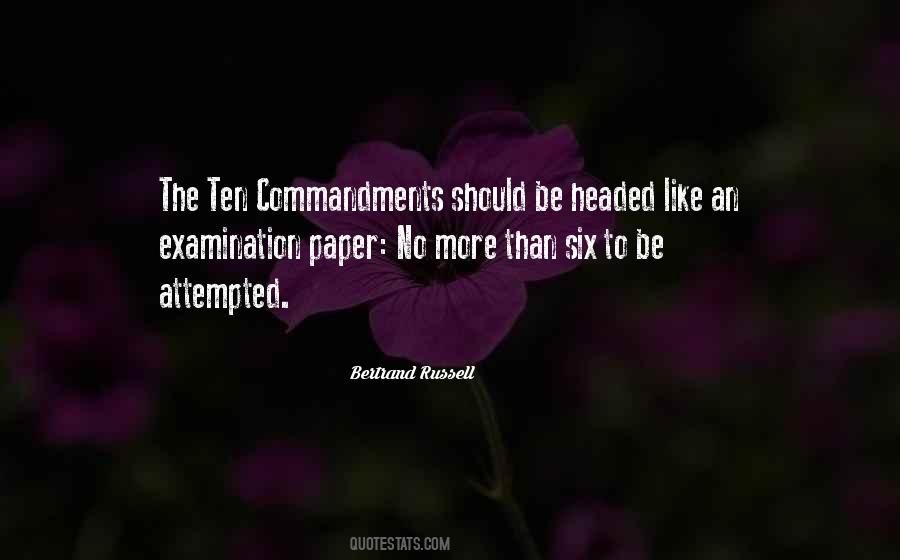 Quotes About Ten Commandments #333151