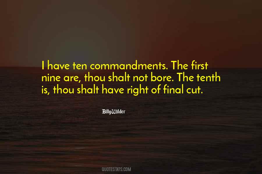Quotes About Ten Commandments #354666