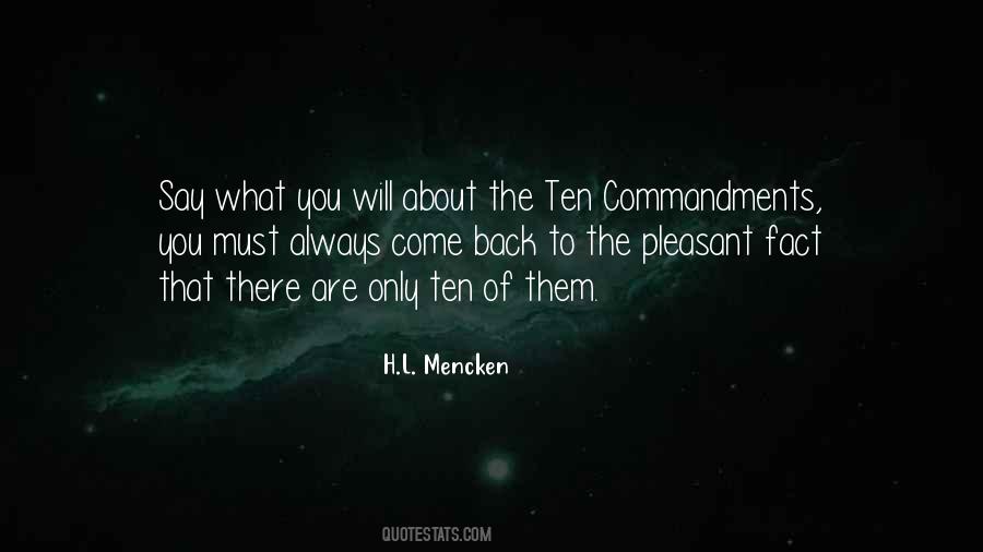 Quotes About Ten Commandments #768191