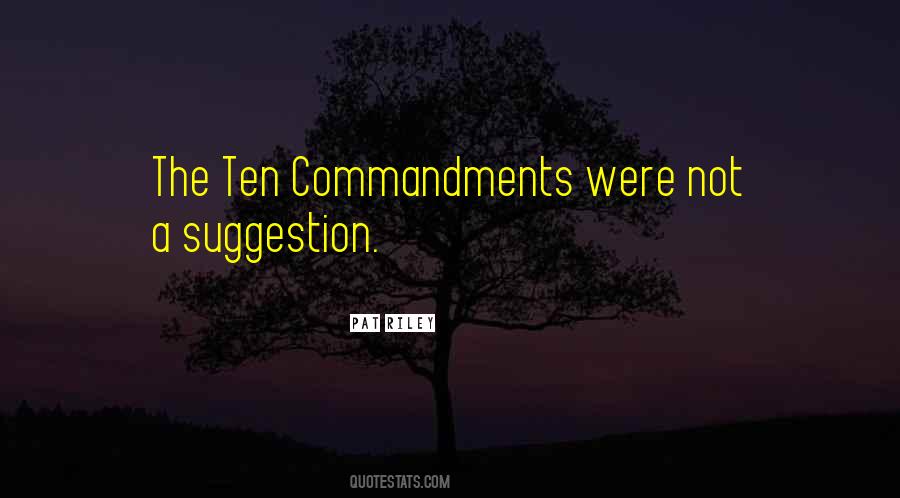 Quotes About Ten Commandments #822304