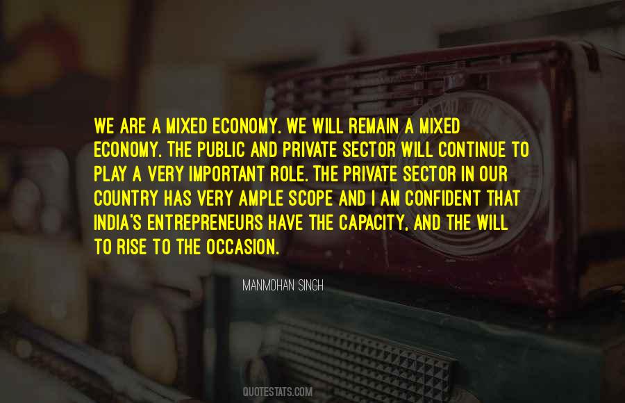 Quotes About Mixed Economy #1082806