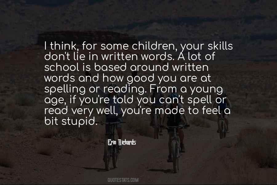 Quotes About Reading Skills #1273090