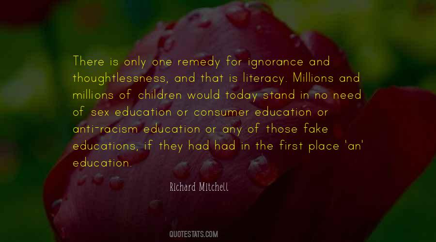 Quotes About Literacy Education #1817324