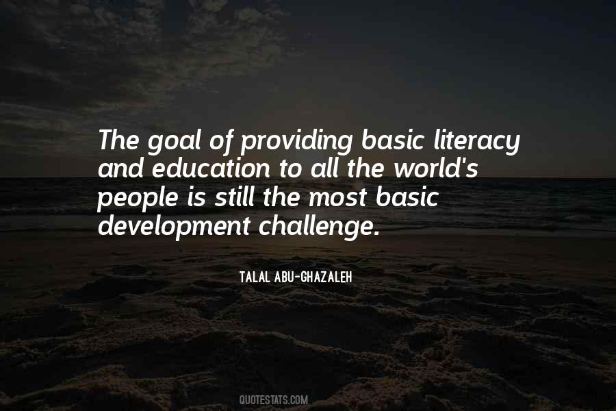 Quotes About Literacy Education #197295