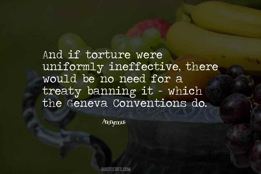 Quotes About Geneva Conventions #1059095
