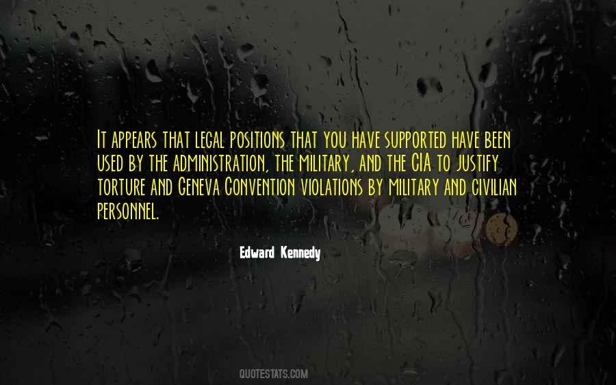 Quotes About Geneva Conventions #1359378