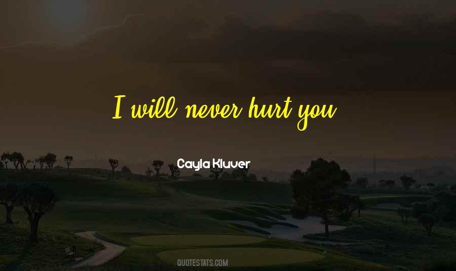 Quotes About I Will Never Hurt You #1745097