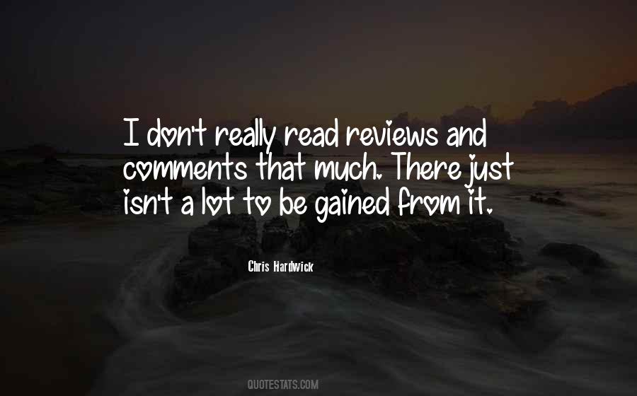 Quotes About Reviews #1274435