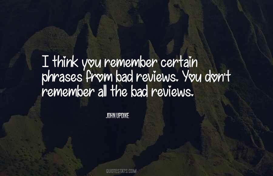 Quotes About Reviews #1332783