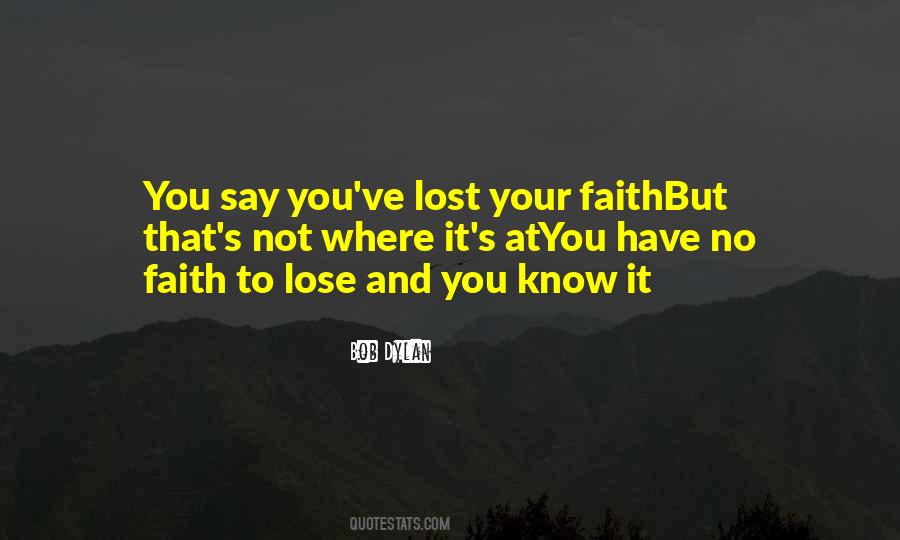 No Faith Quotes #1531404