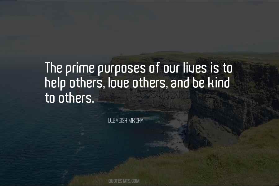Prime Purpose Quotes #1292177