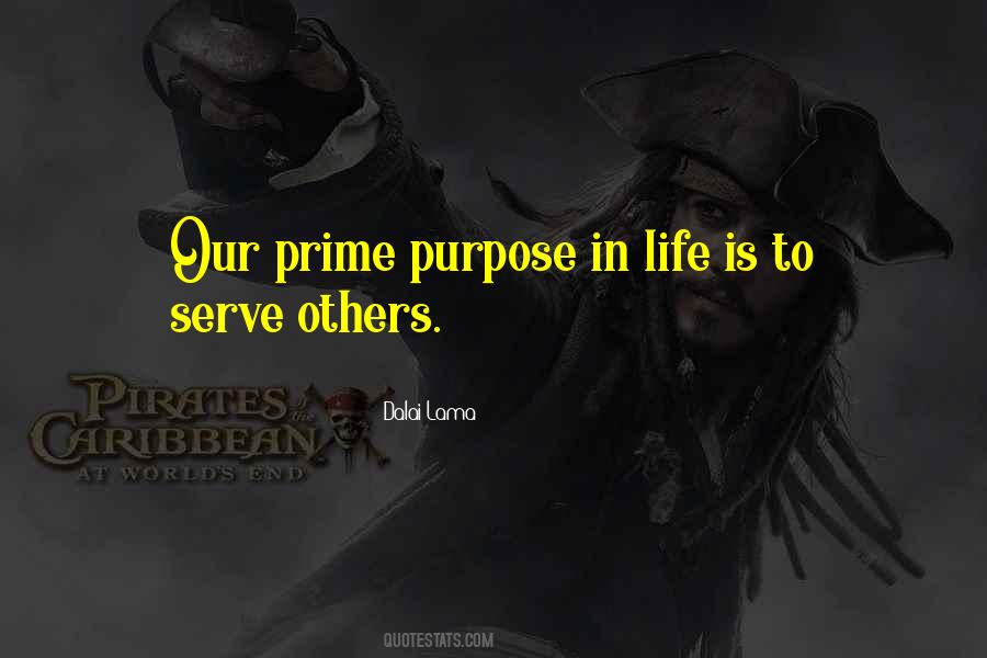 Prime Purpose Quotes #86390