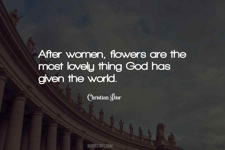 Flowers God Quotes #19740