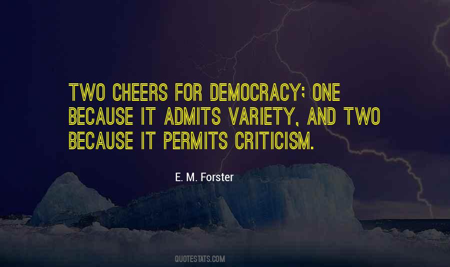 Democracy Criticism Quotes #1615346