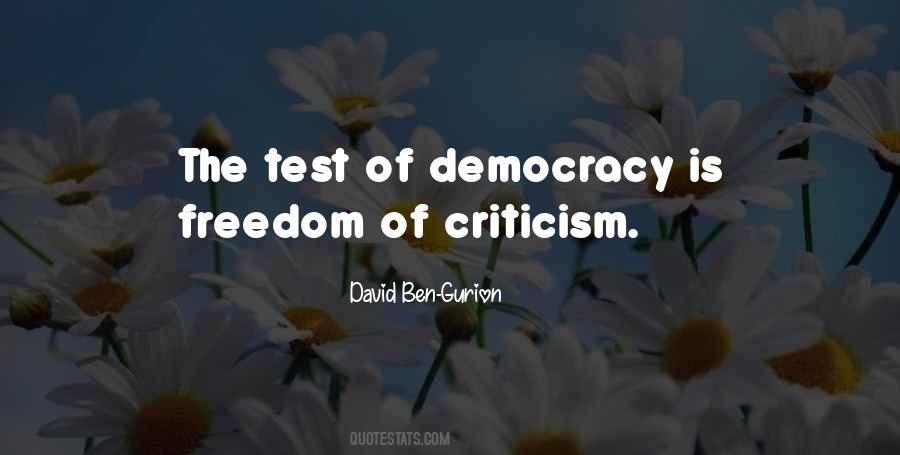 Democracy Criticism Quotes #371983