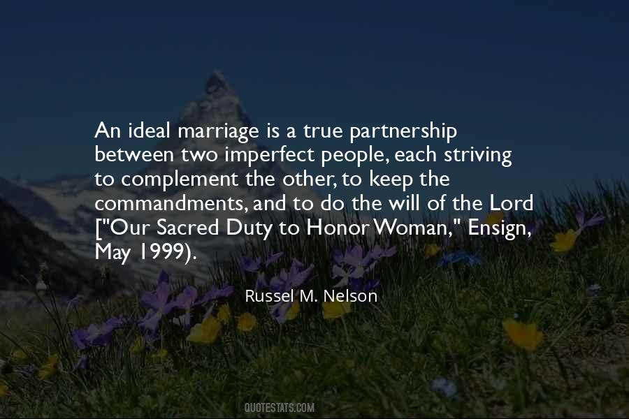 Marriage Is A Partnership Quotes #1633873