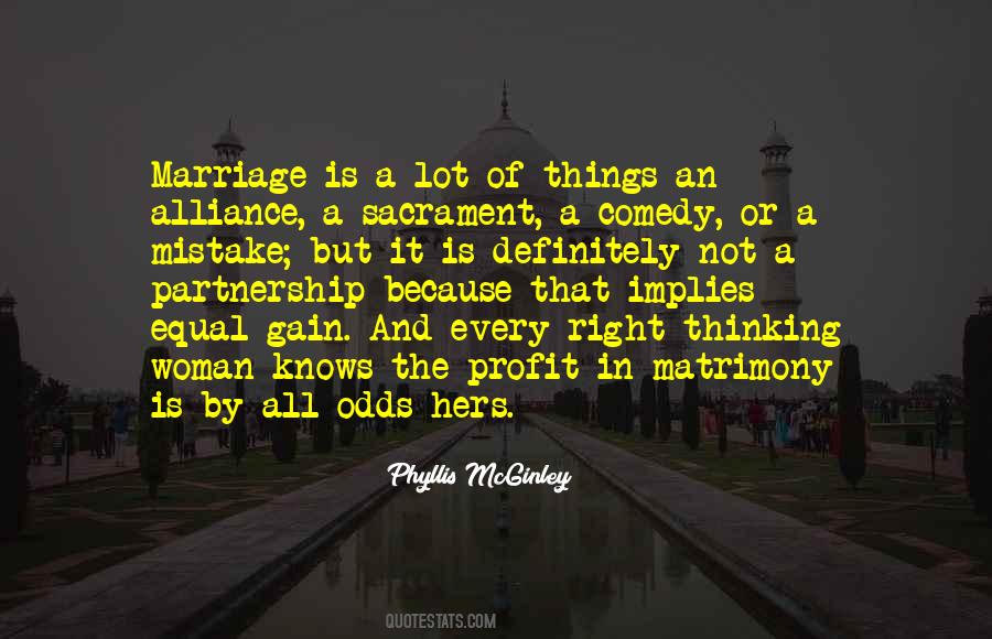 Marriage Is A Partnership Quotes #236038