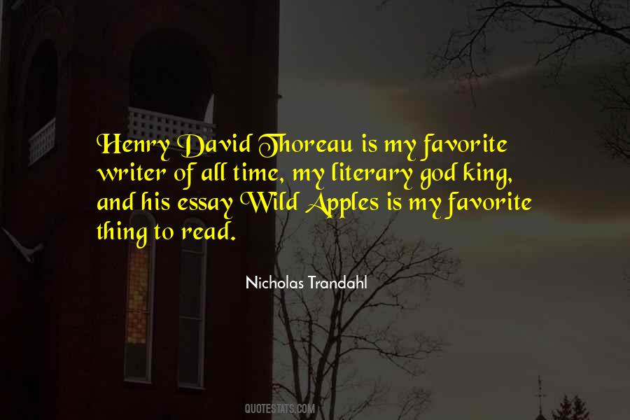 David Thoreau Quotes #1093210