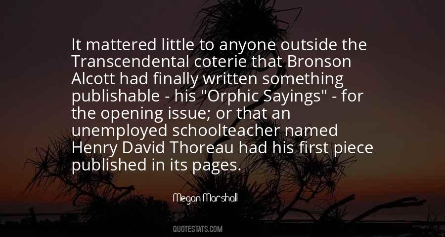 David Thoreau Quotes #632125