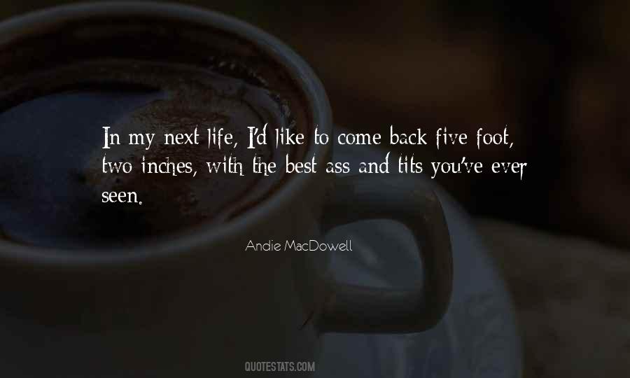 Feet And Inches Quotes #1563692