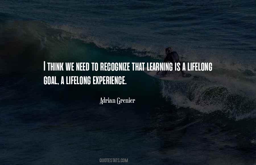 Lifelong Experience Quotes #283367