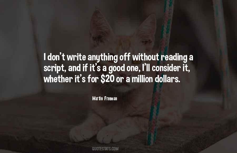 Quotes About One Million Dollars #1852647