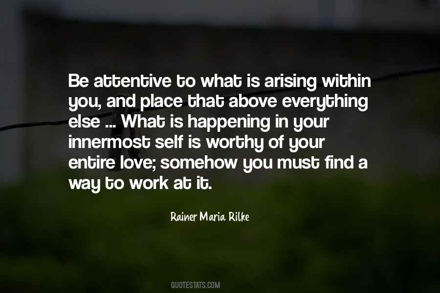 Worthy Of Your Love Quotes #309399