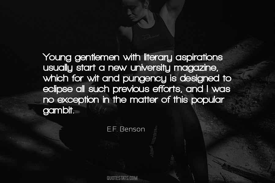 Young Gentlemen Quotes #786359