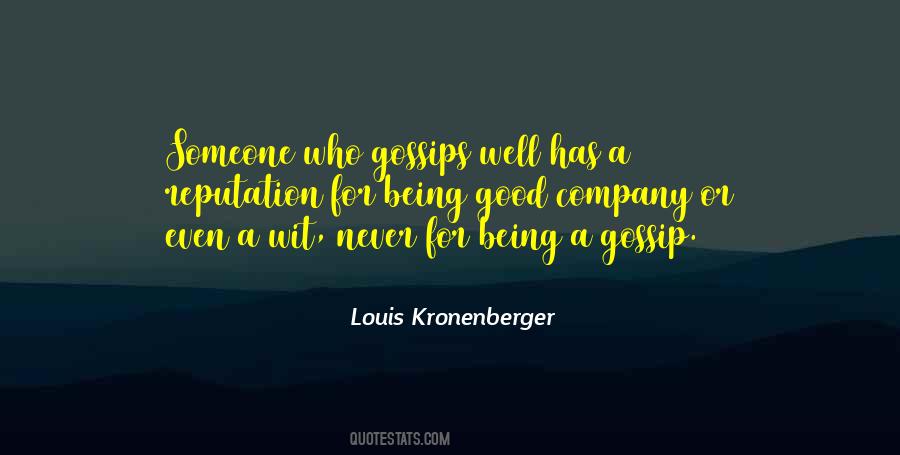 Kronenberger Quotes #240538