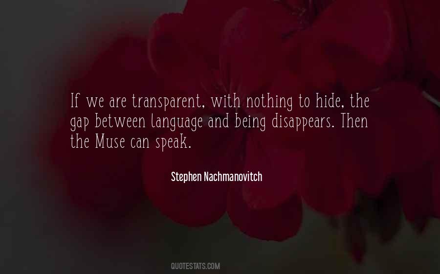 Non Transparent Quotes #19955