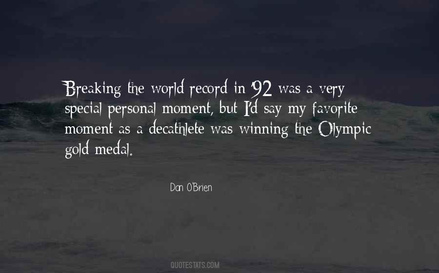 Quotes About Olympic Gold #257530